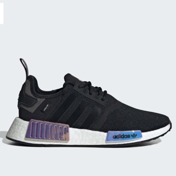 adidas NMD R1 Black Iridescent Magic Mauve - Picture 2 of 10
